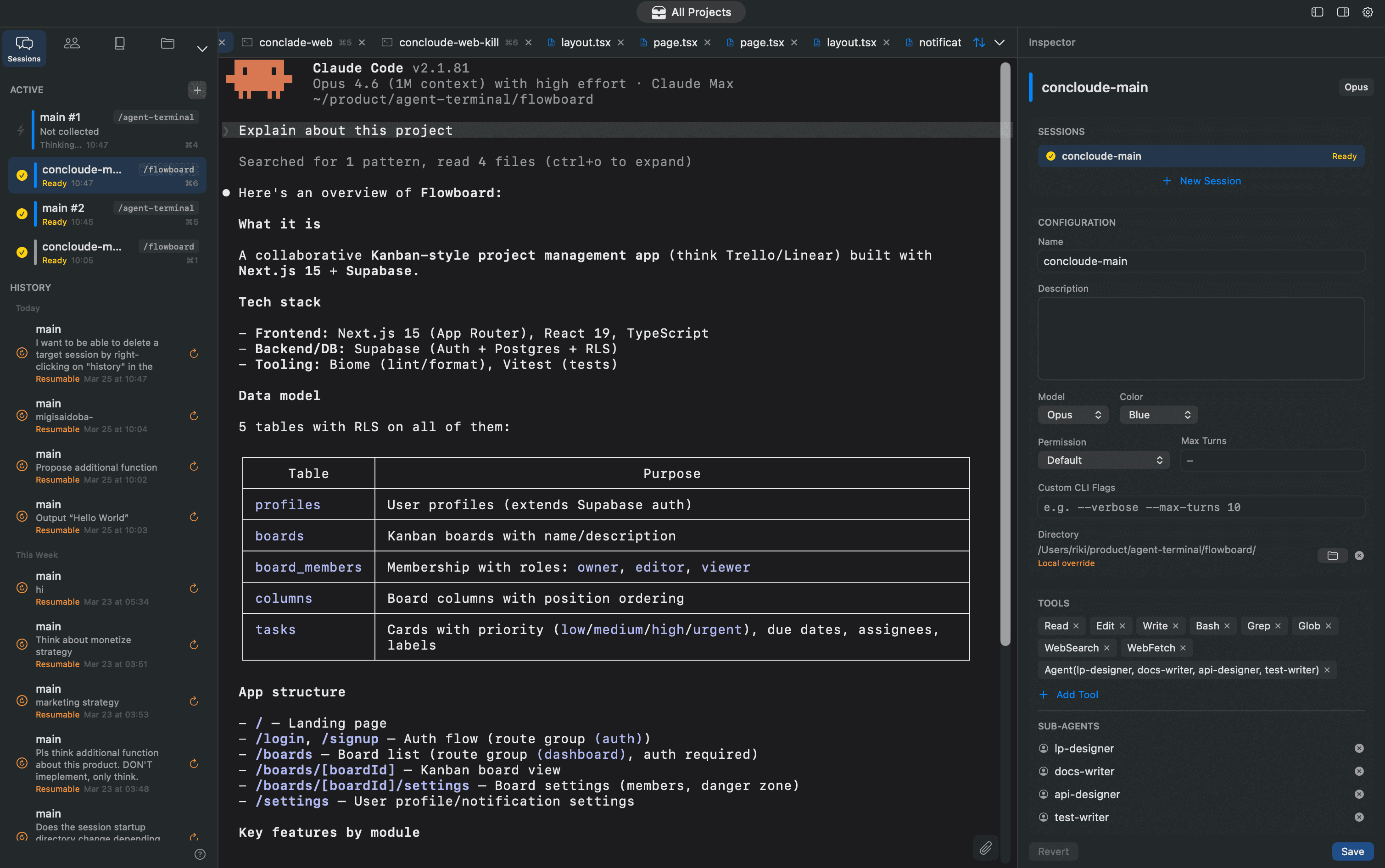 Conclawd workspace